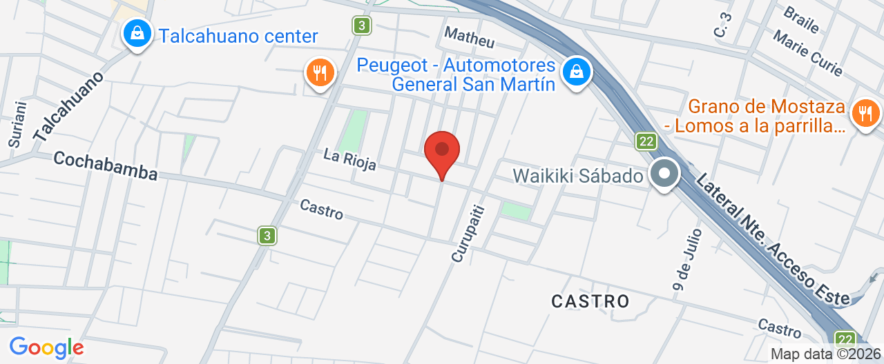 Mapa de la ubicación