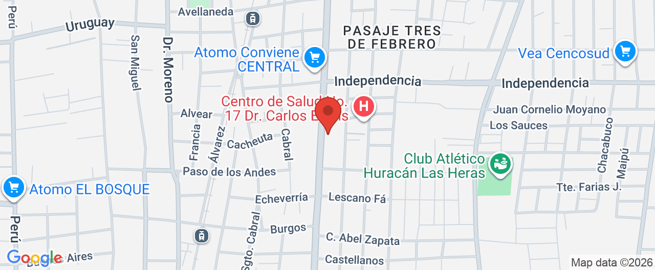 Mapa de la ubicación