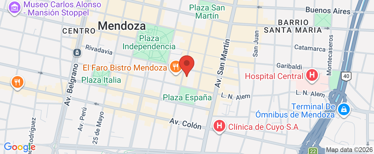 Mapa de la ubicación