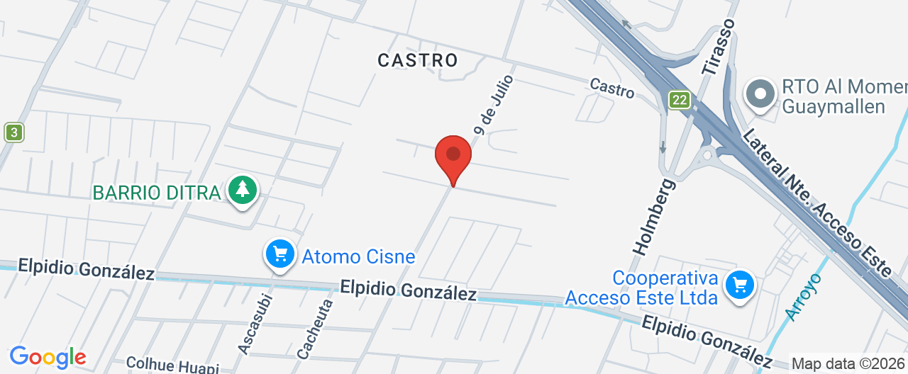 Mapa de la ubicación