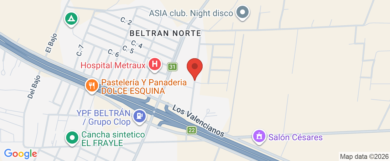 Mapa de la ubicación