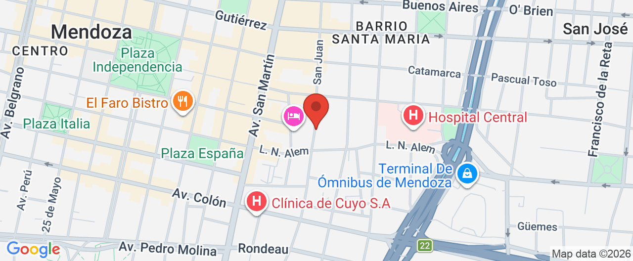 Mapa de la ubicación
