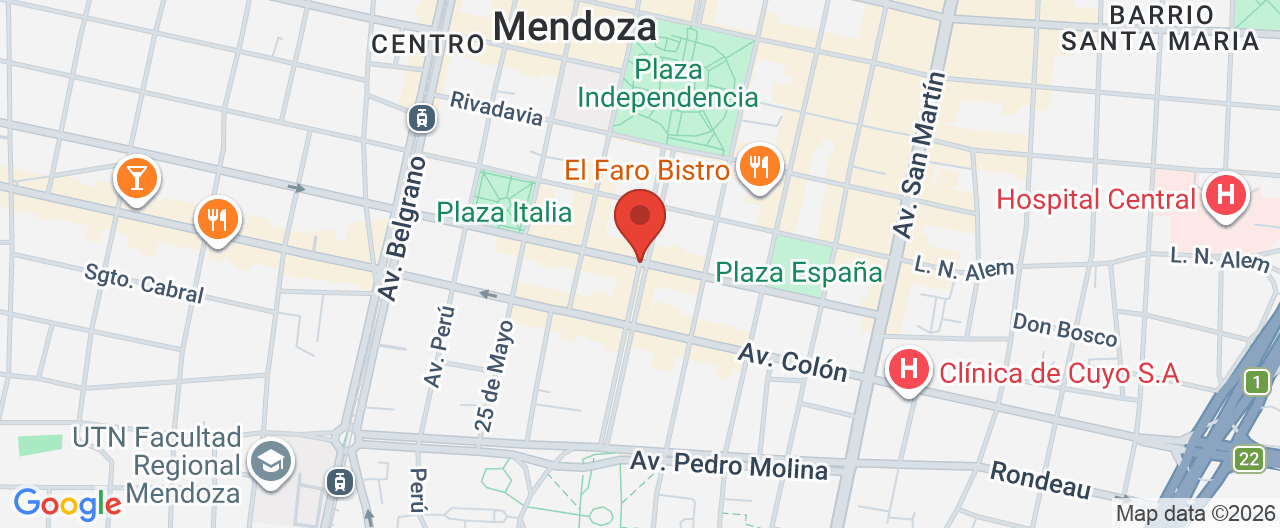 Mapa de la ubicación