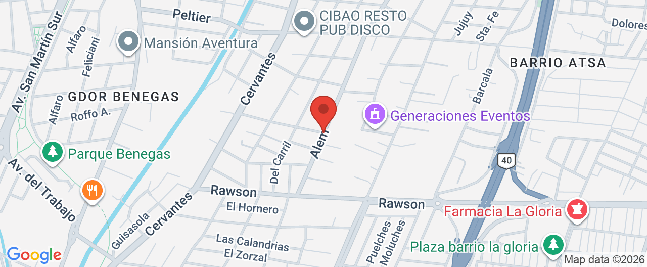 Mapa de la ubicación