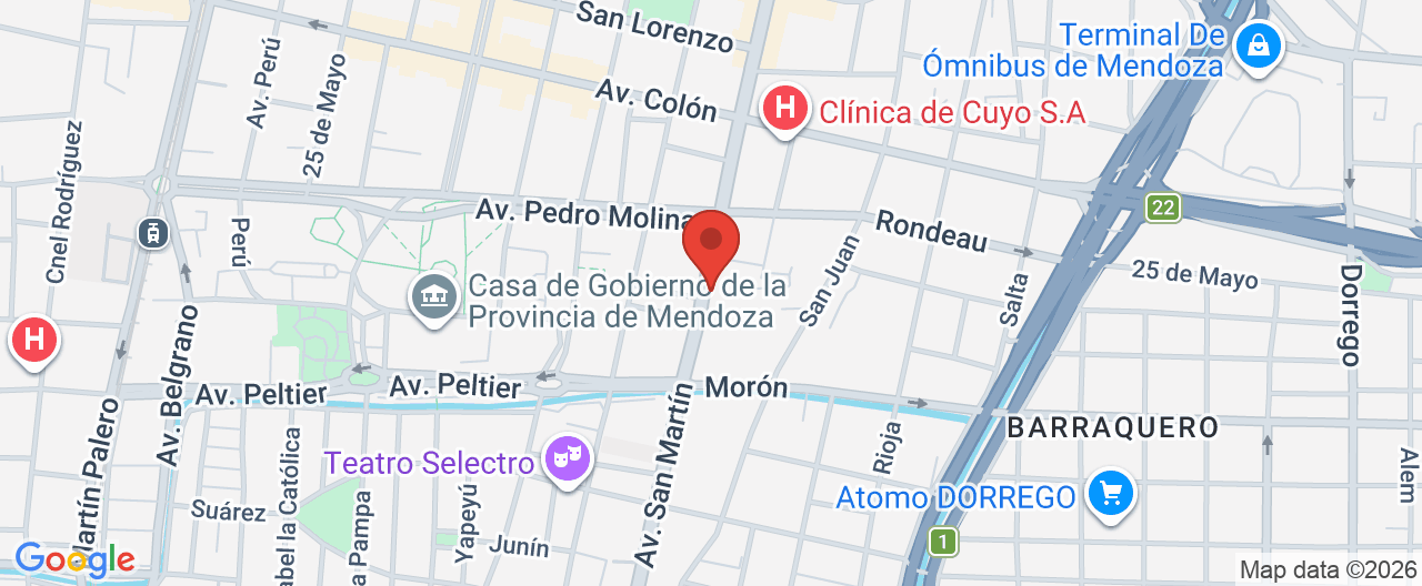 Mapa de la ubicación