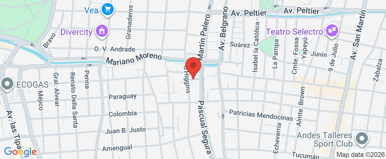 Mapa de la ubicación