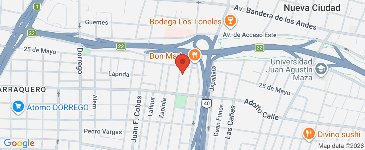 Mapa de la ubicación
