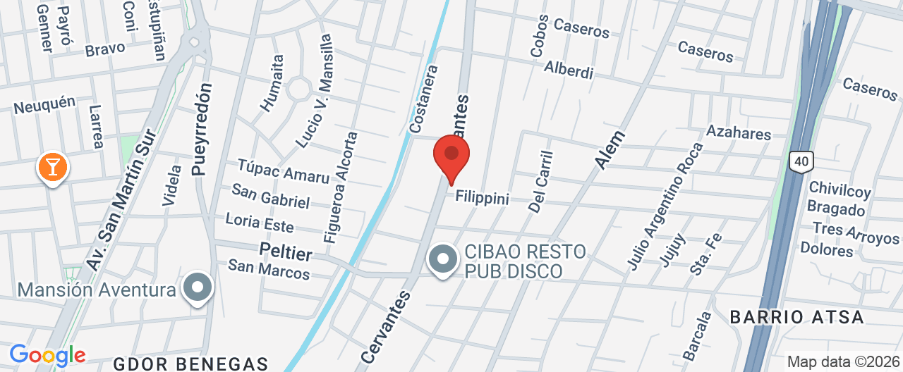Mapa de la ubicación