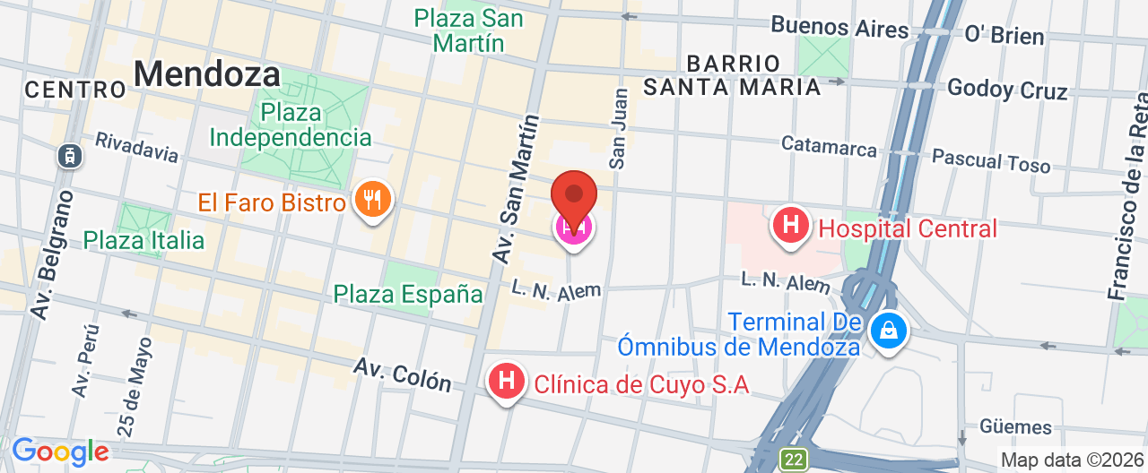 Mapa de la ubicación
