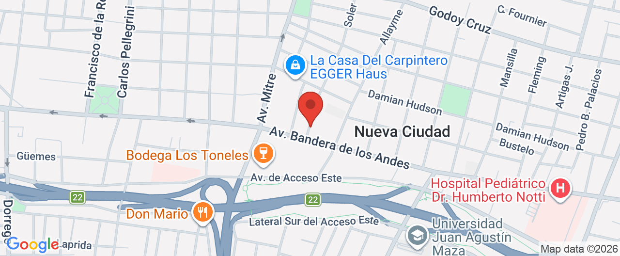 Mapa de la ubicación