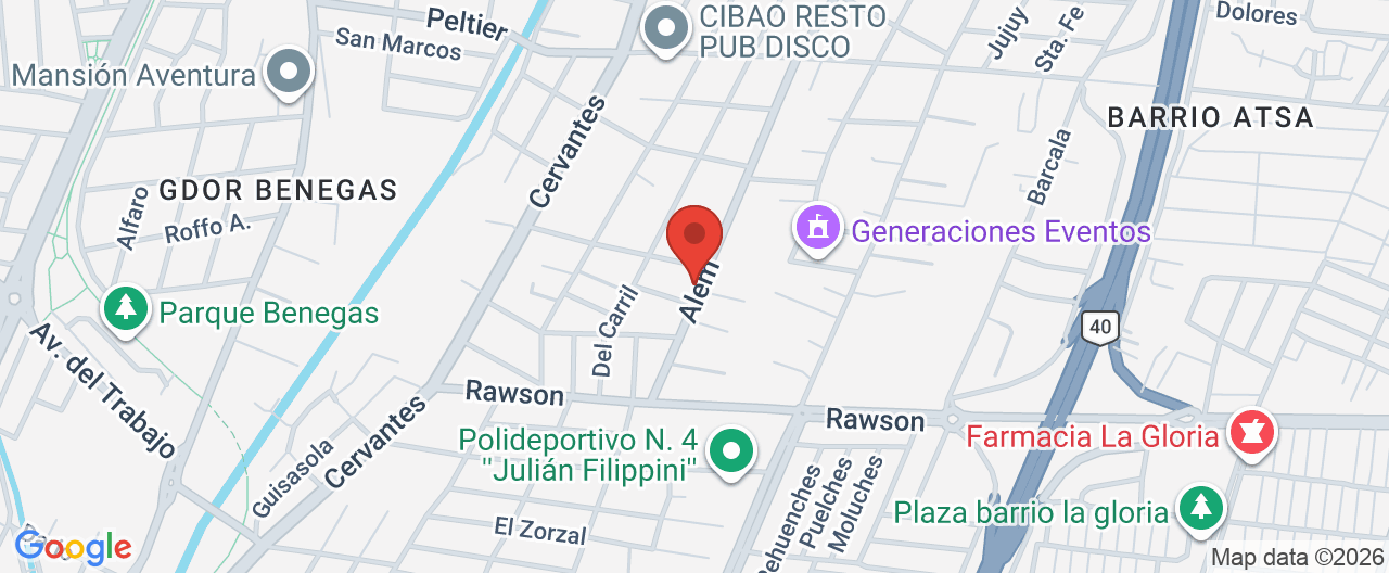 Mapa de la ubicación