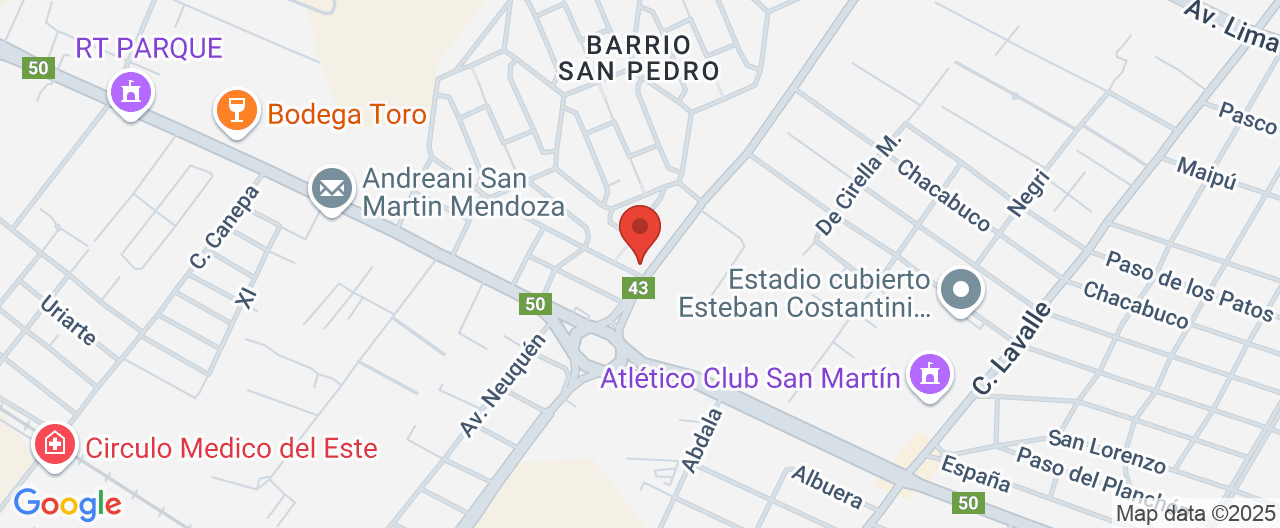 Mapa de la ubicación