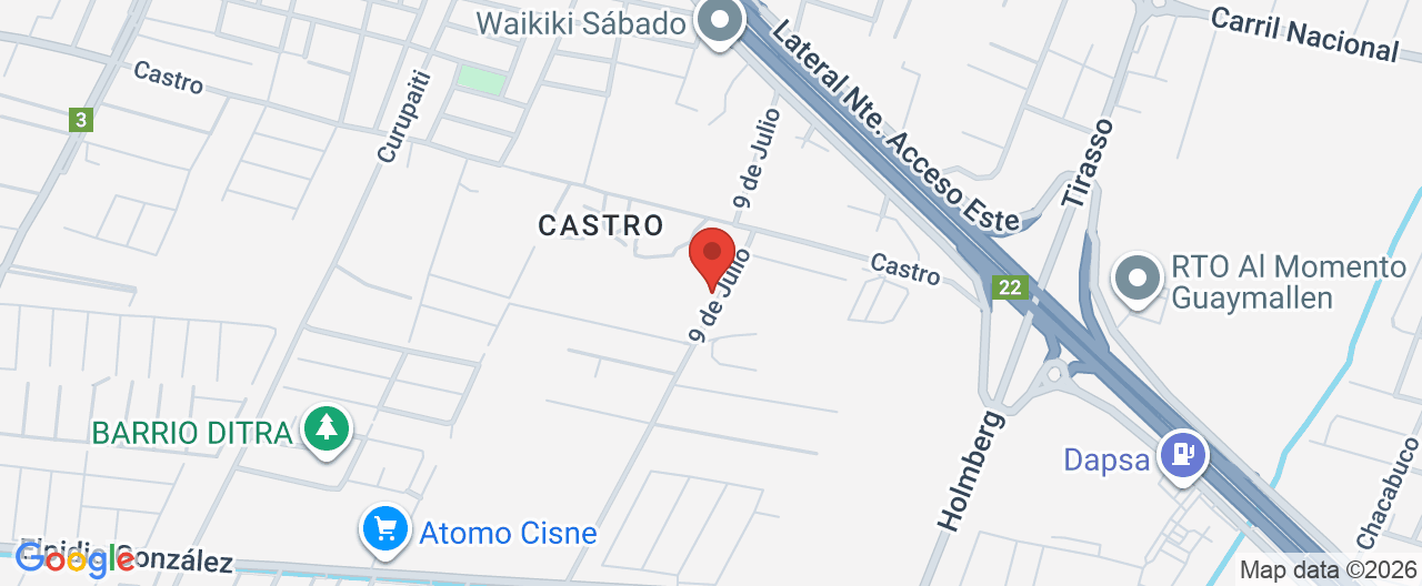 Mapa de la ubicación