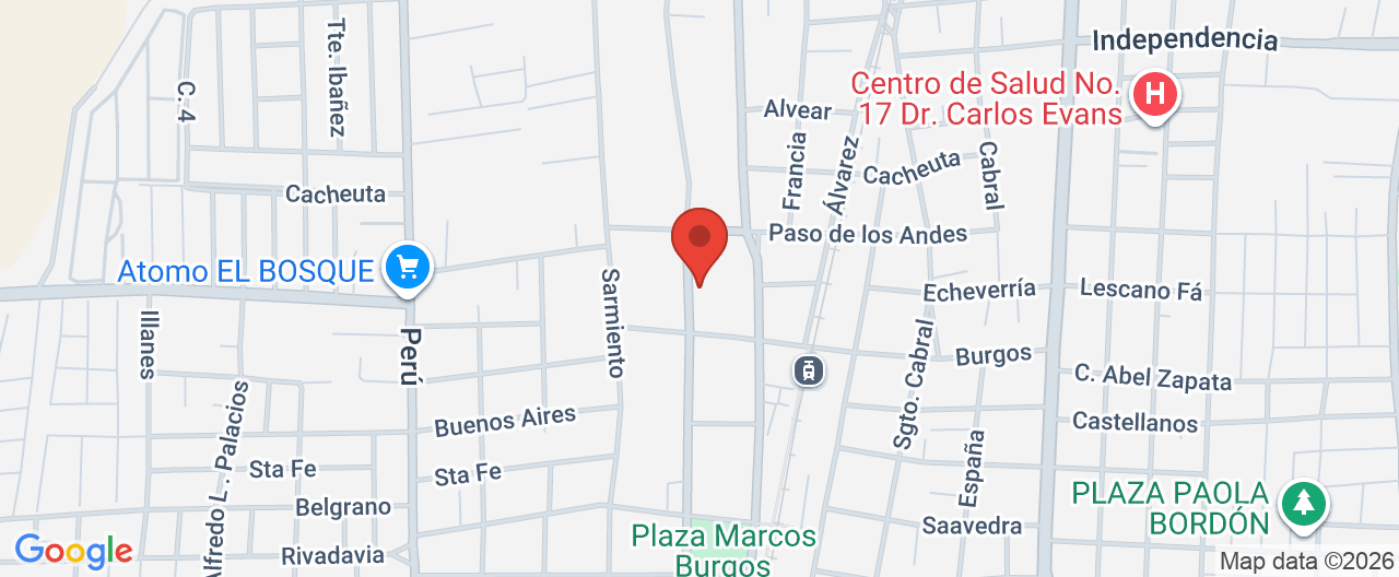 Mapa de la ubicación