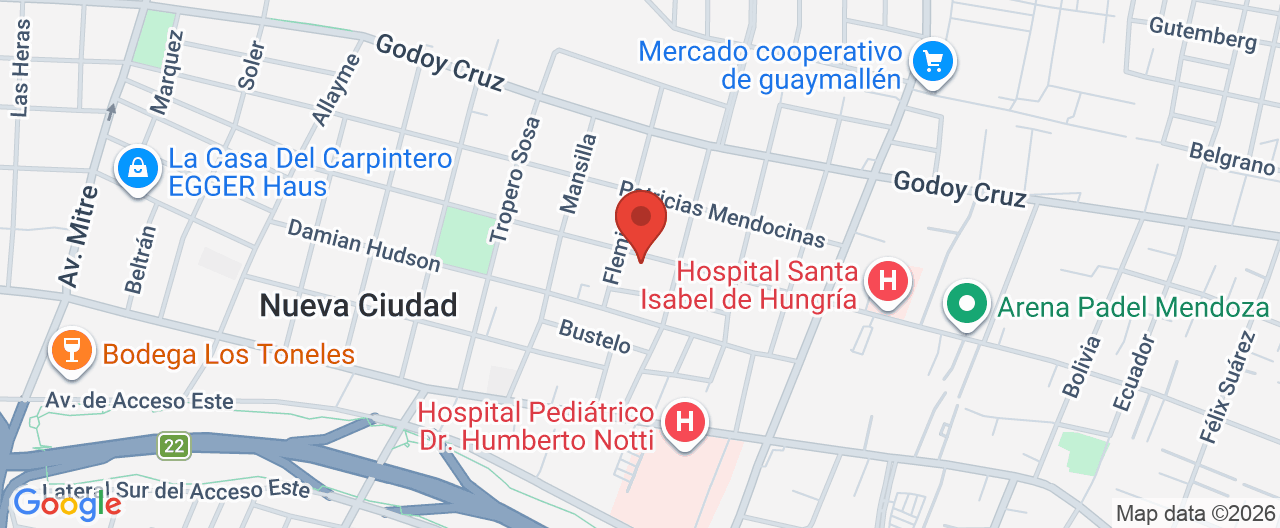 Mapa de la ubicación