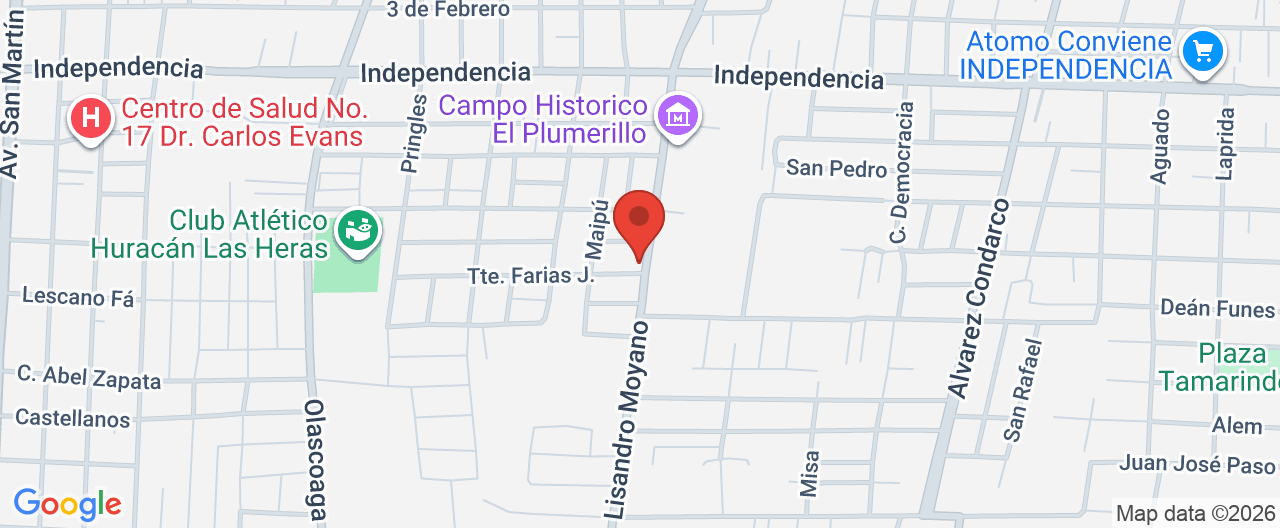 Mapa de la ubicación