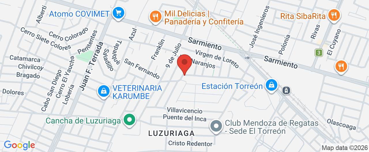 Mapa de la ubicación