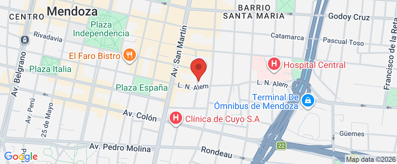 Mapa de la ubicación