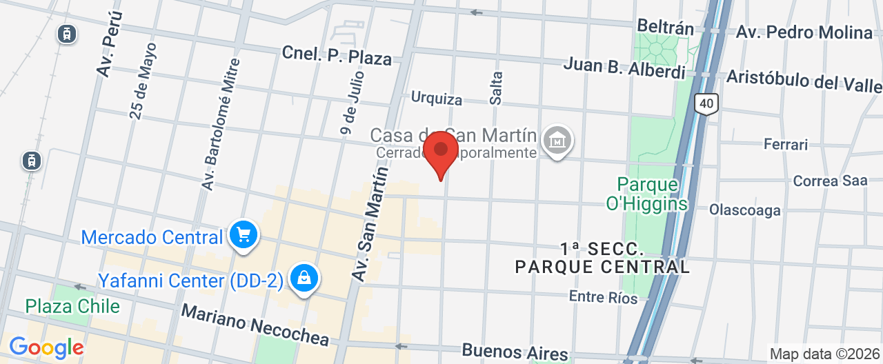 Mapa de la ubicación