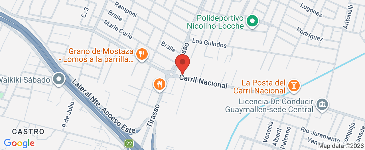 Mapa de la ubicación