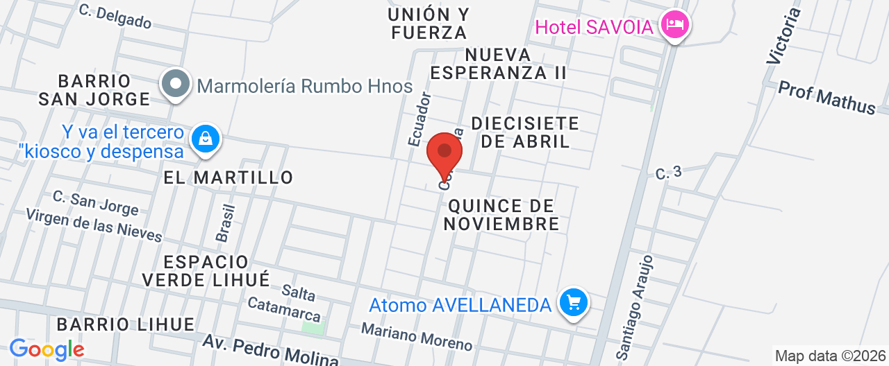 Mapa de la ubicación