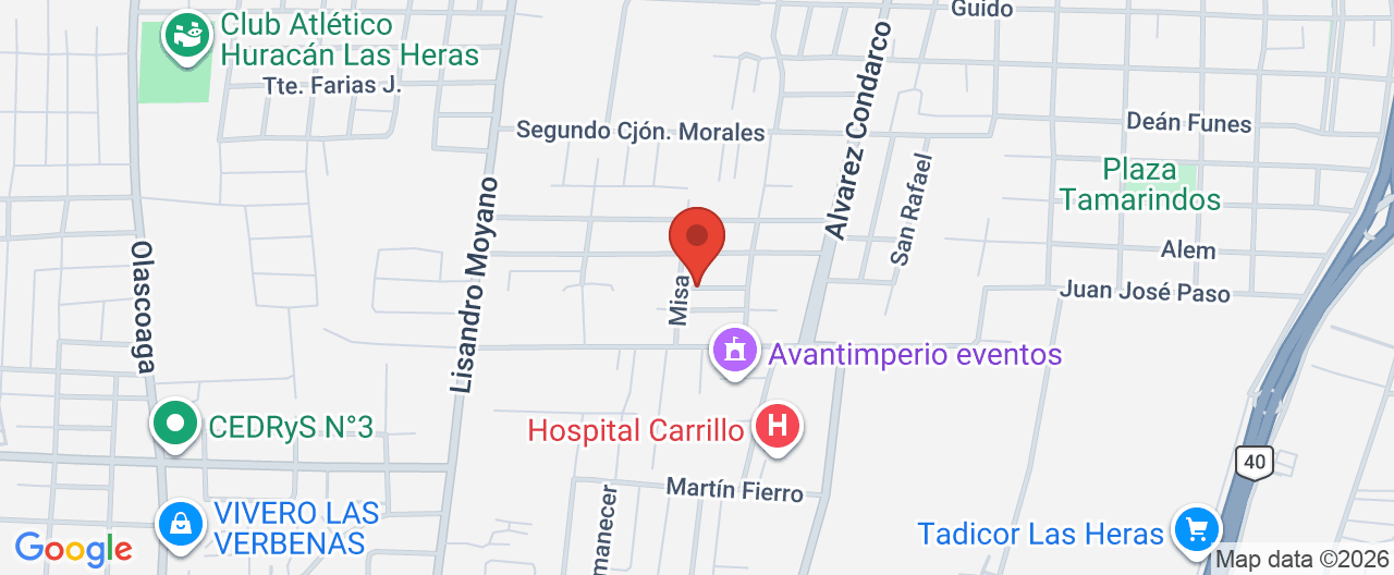 Mapa de la ubicación