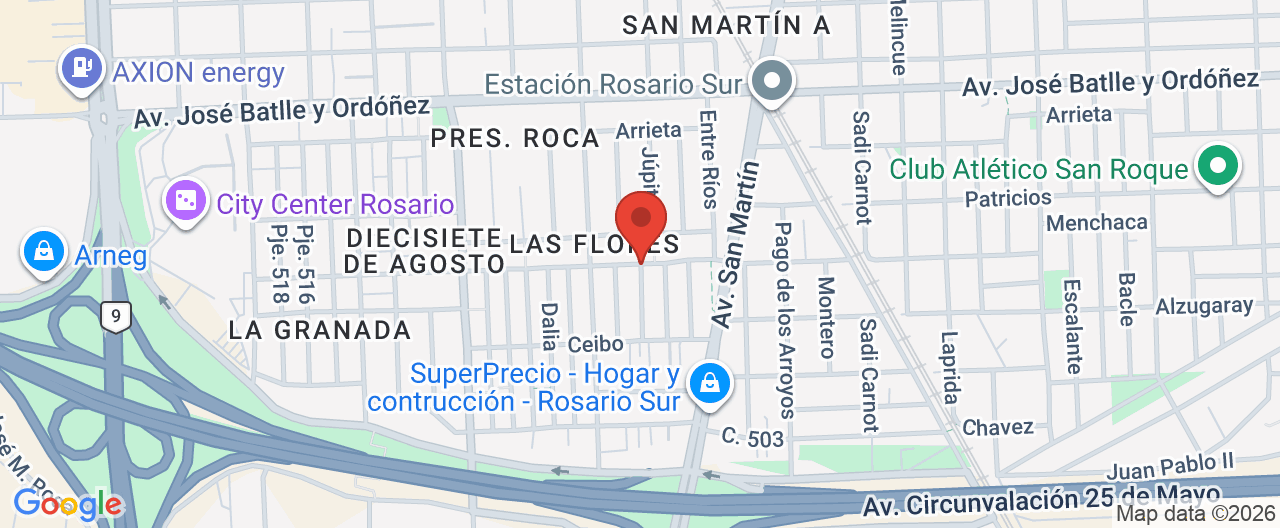 Mapa de la ubicación