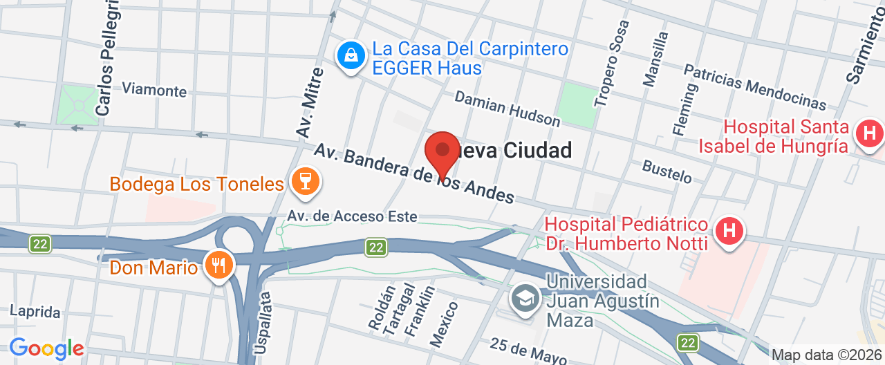 Mapa de la ubicación