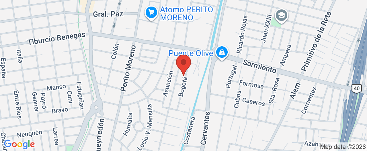 Mapa de la ubicación