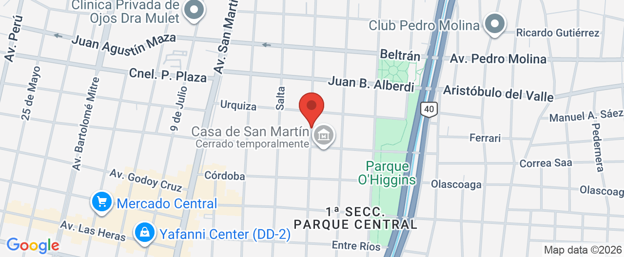 Mapa de la ubicación