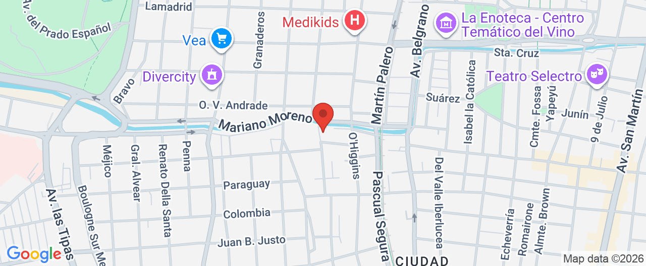 Mapa de la ubicación