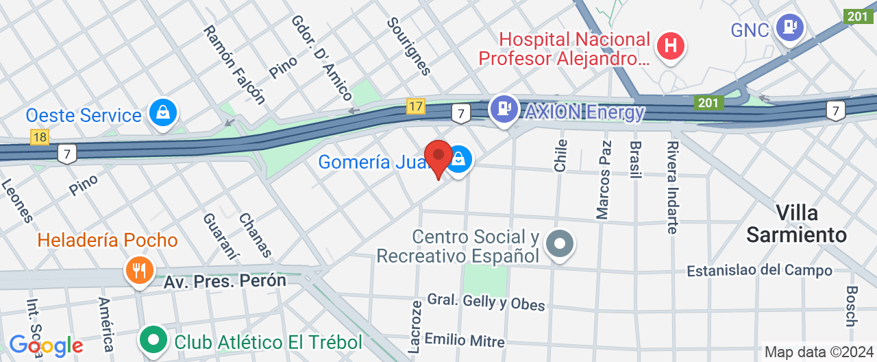 Mapa de la ubicación