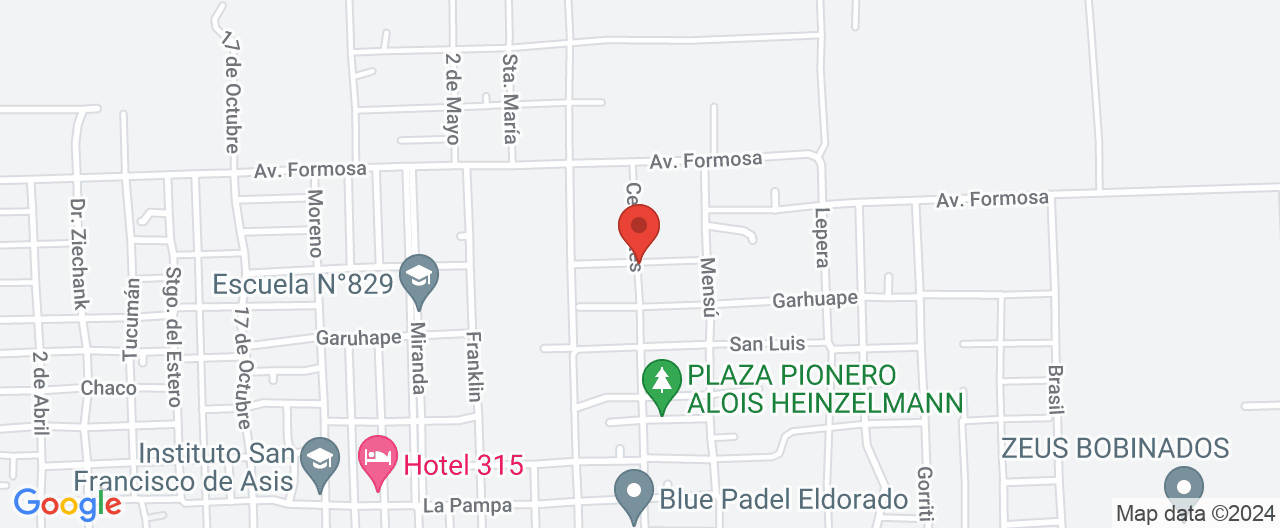 Mapa de la ubicación