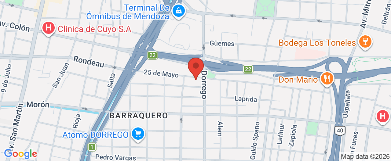 Mapa de la ubicación