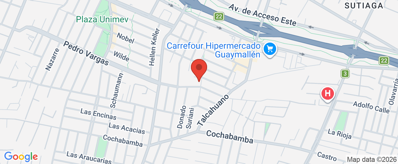 Mapa de la ubicación