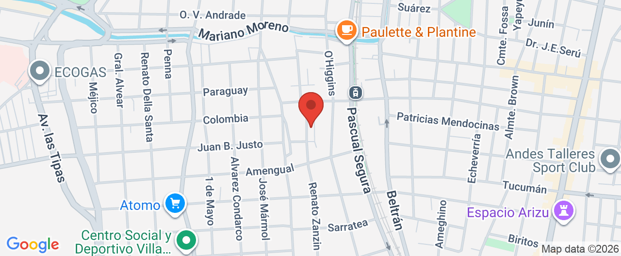 Mapa de la ubicación