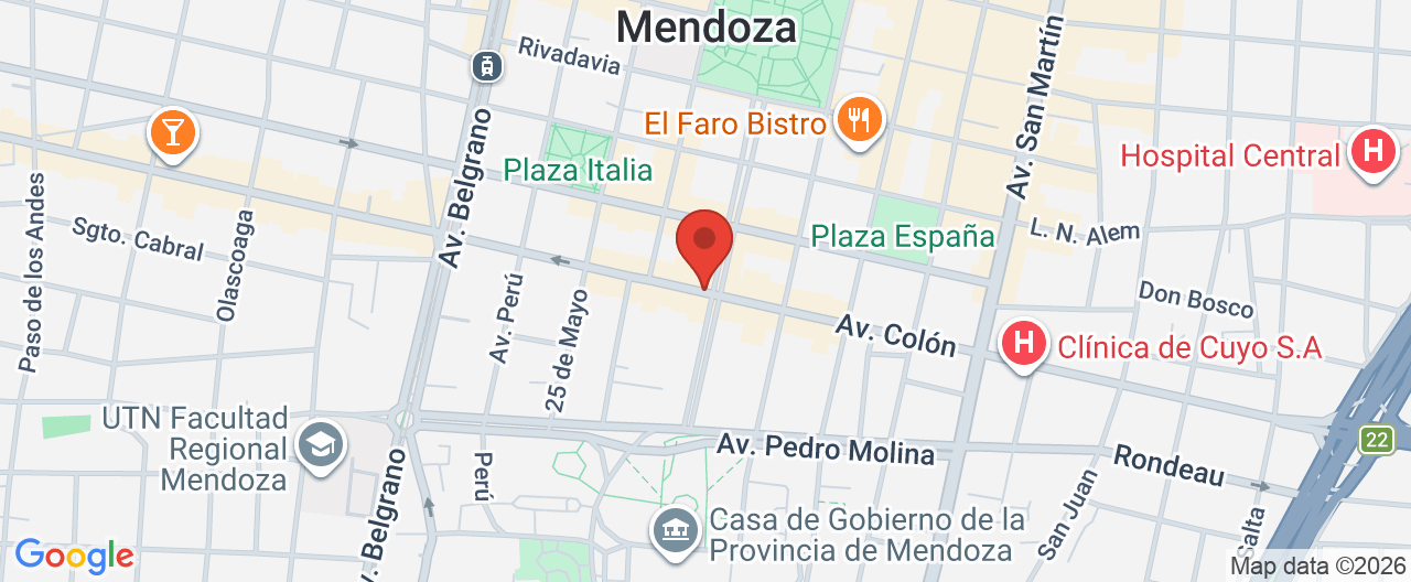 Mapa de la ubicación