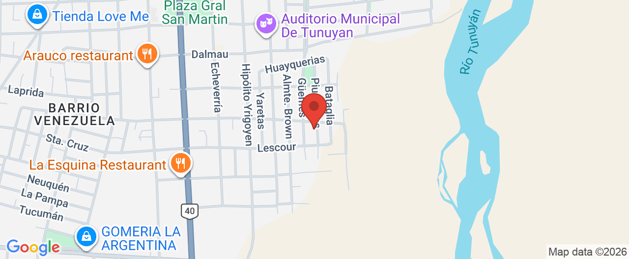 Mapa de la ubicación