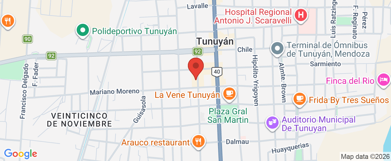 Mapa de la ubicación