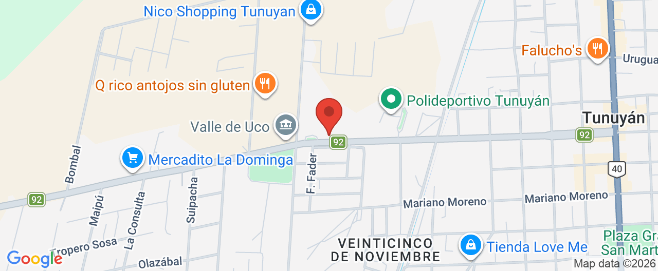 Mapa de la ubicación