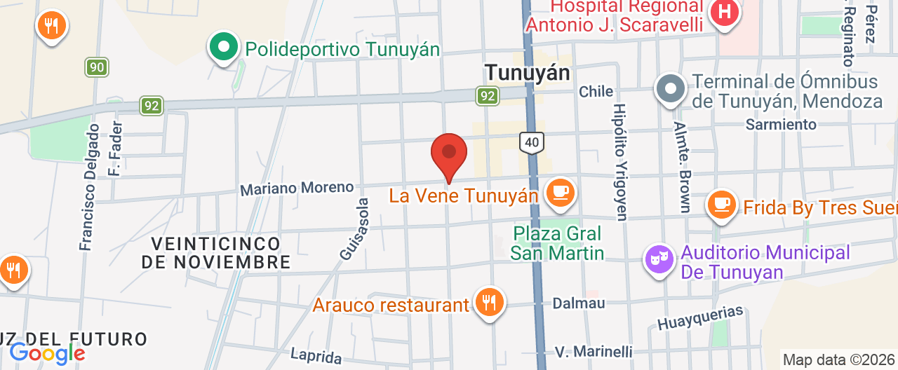 Mapa de la ubicación
