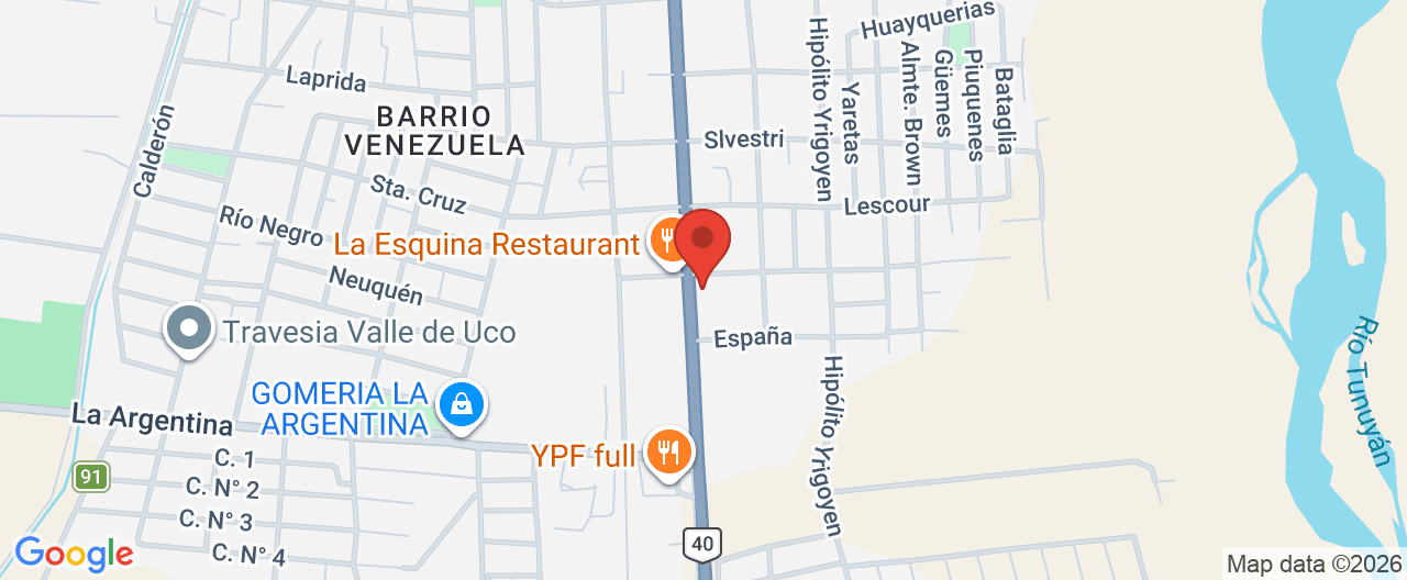Mapa de la ubicación