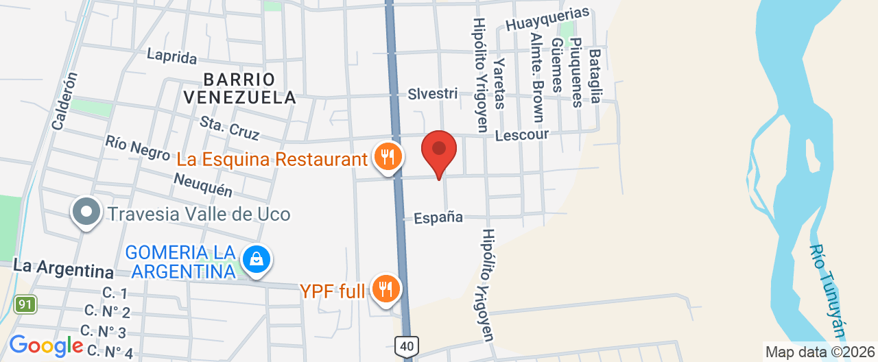 Mapa de la ubicación