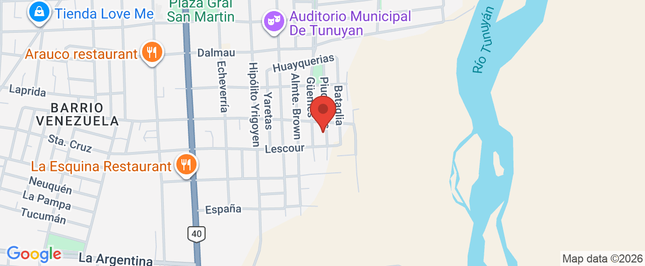 Mapa de la ubicación