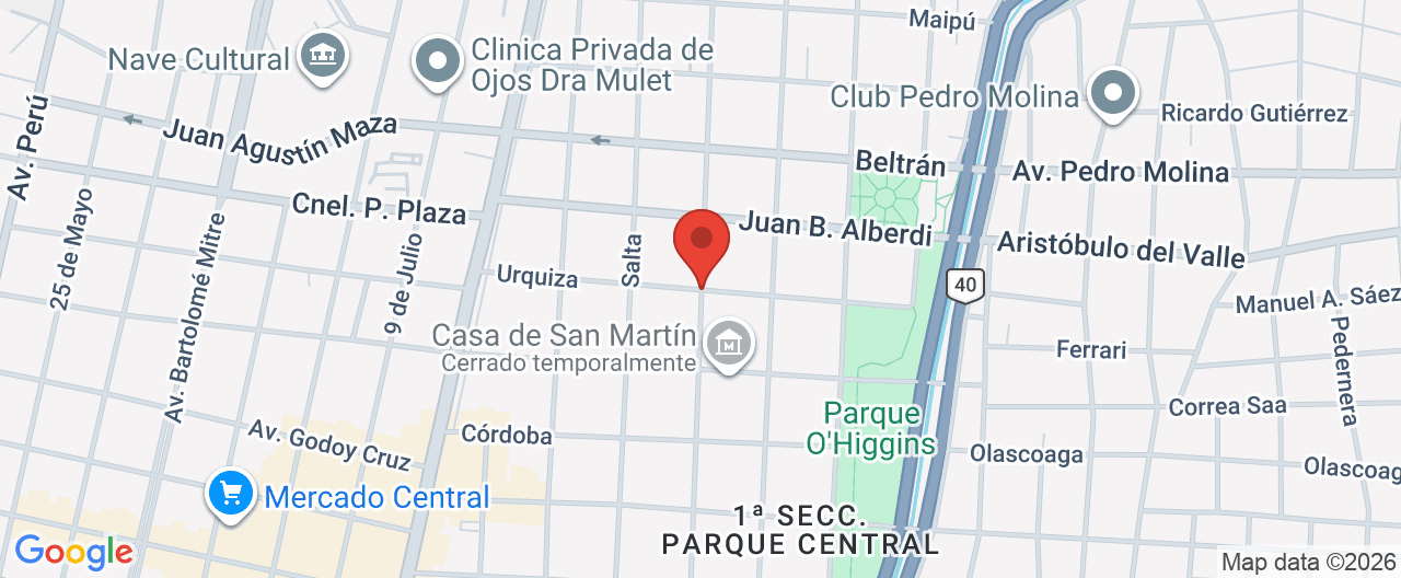 Mapa de la ubicación