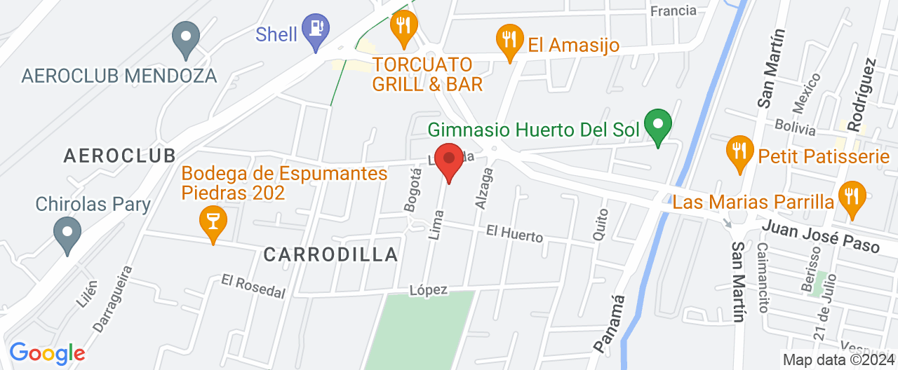 Mapa de la ubicación