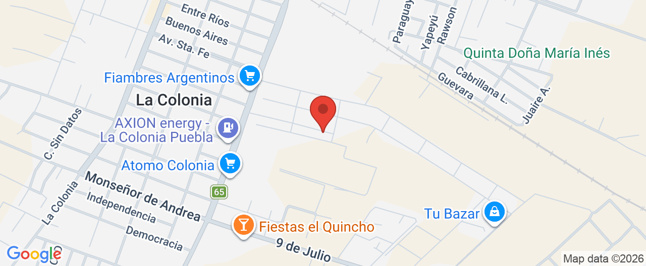 Mapa de la ubicación