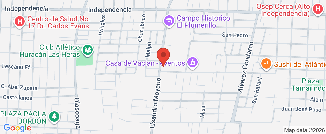 Mapa de la ubicación