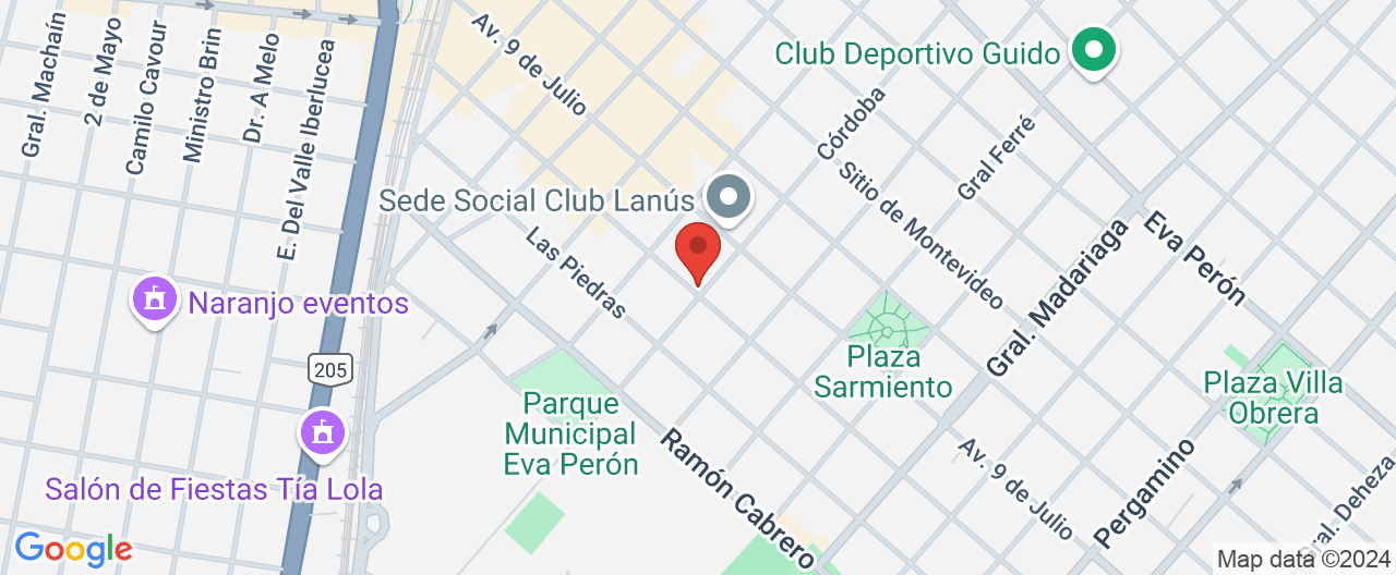Mapa de la ubicación