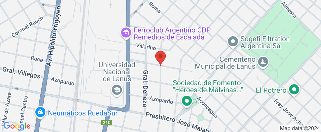 Mapa de la ubicación